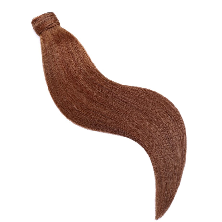 BODY WAVE PONYTAIL WIG 100% REAL HAIR  #30 Medium Copper, NATURAL COLOR PONYTAIL, PNHAIR06
