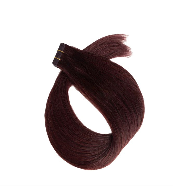 GENIUS WEFT HAIR EXTENSIONS Cherry Wine 99J, SEW IN EXTENSIONS, GENIUS WEFT HAIR, NATURAL HUMAN HAIR