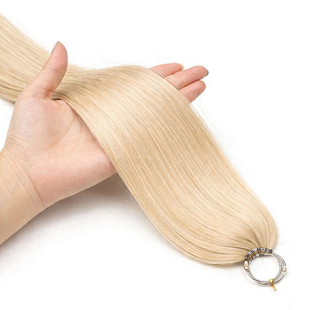 FEATHER CROCHET HAIR VANILLA BLONDE, HAIR EXTENSIONS, FEATHER CROCHET, REAL HUMAN HAIR