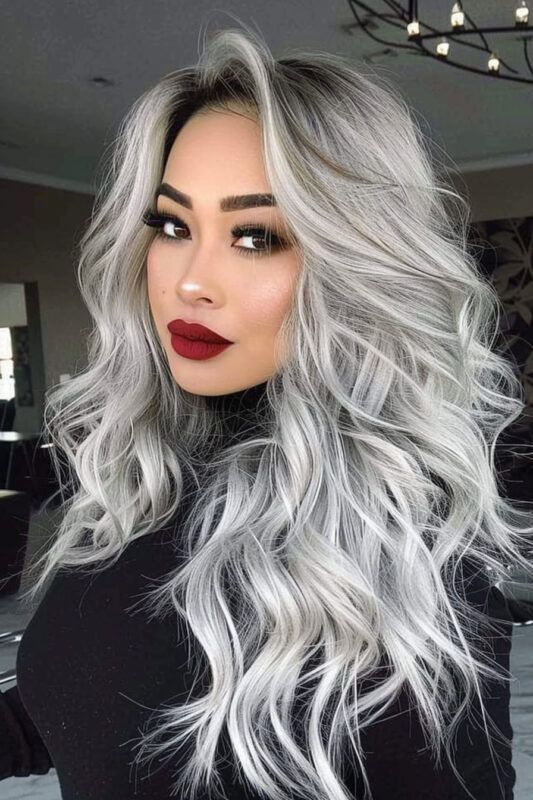 Deep Wave Salt and Pepper Bulk Hair 85% Grey, BULK HAIR EXTENSIONS, REAL HUMAN HAIR