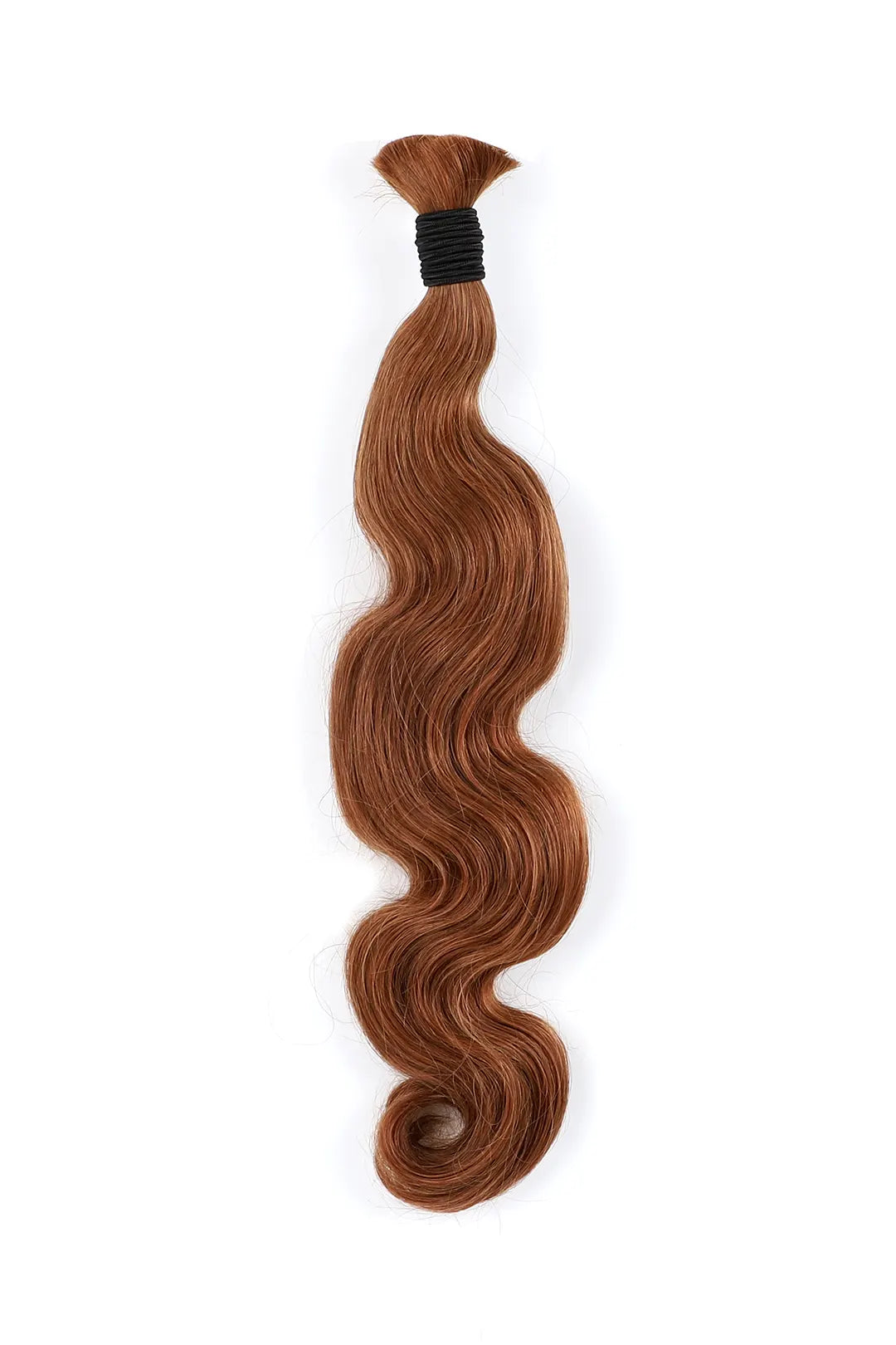 Deep Wave Salt and Pepper Bulk Hair Auburn Brown , BULK HAIR EXTENSIONS, REAL HUMAN HAIR