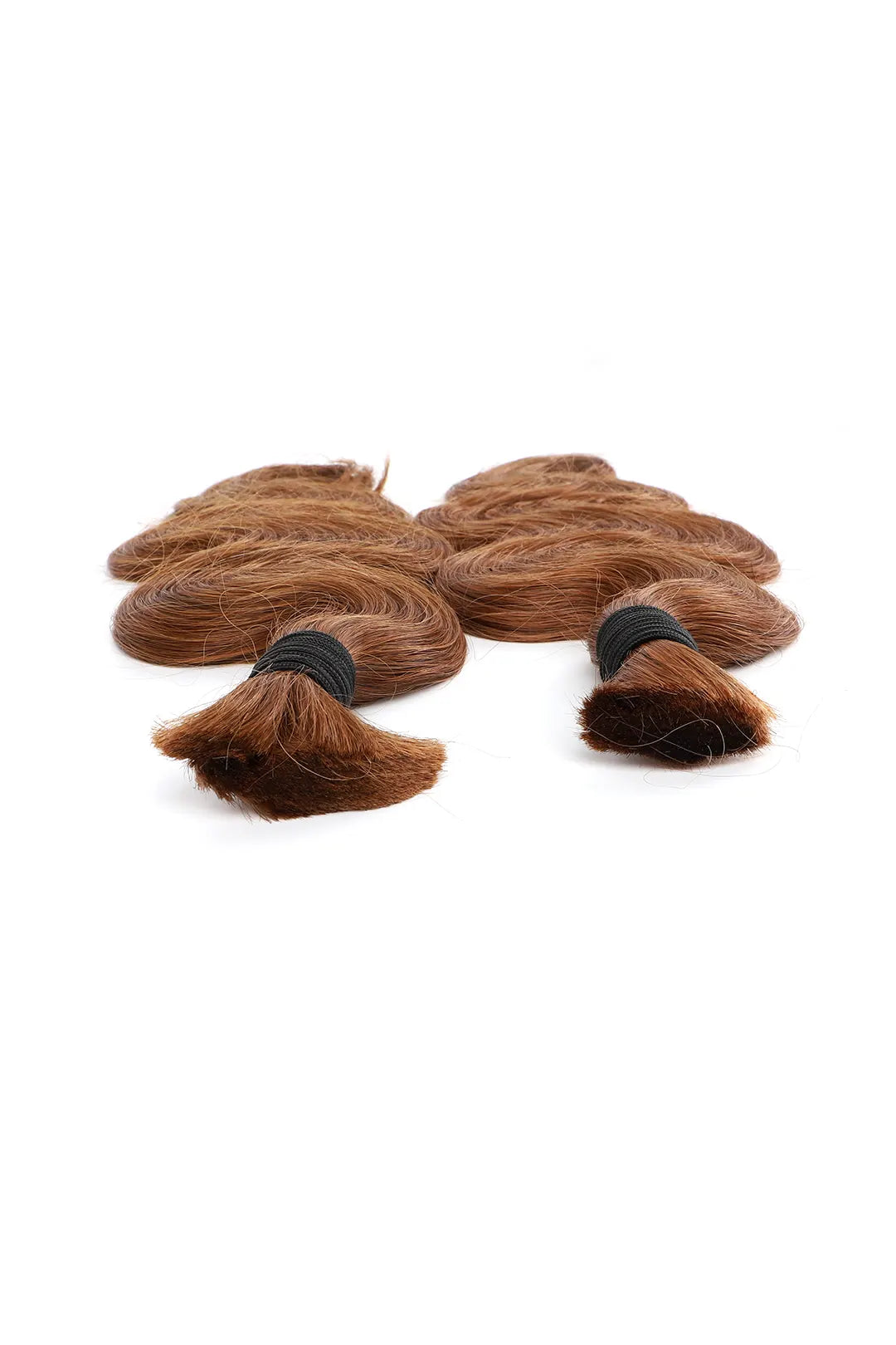Deep Wave Salt and Pepper Bulk Hair Auburn Brown , BULK HAIR EXTENSIONS, REAL HUMAN HAIR