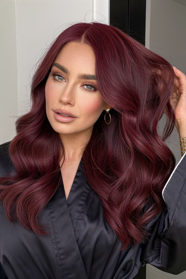BODY WAVE PONYTAIL WIG 100% REAL HAIR #99j Burgundy, NATURAL COLOR PONYTAIL, PNHAIR18
