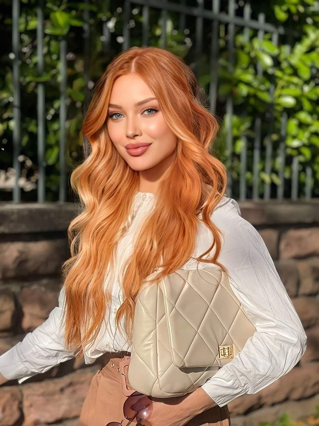 BODY WAVE PONYTAIL WIG 100% REAL HAIR #38 Golden Copper,  NATURAL COLOR PONYTAIL, PNHAIR27