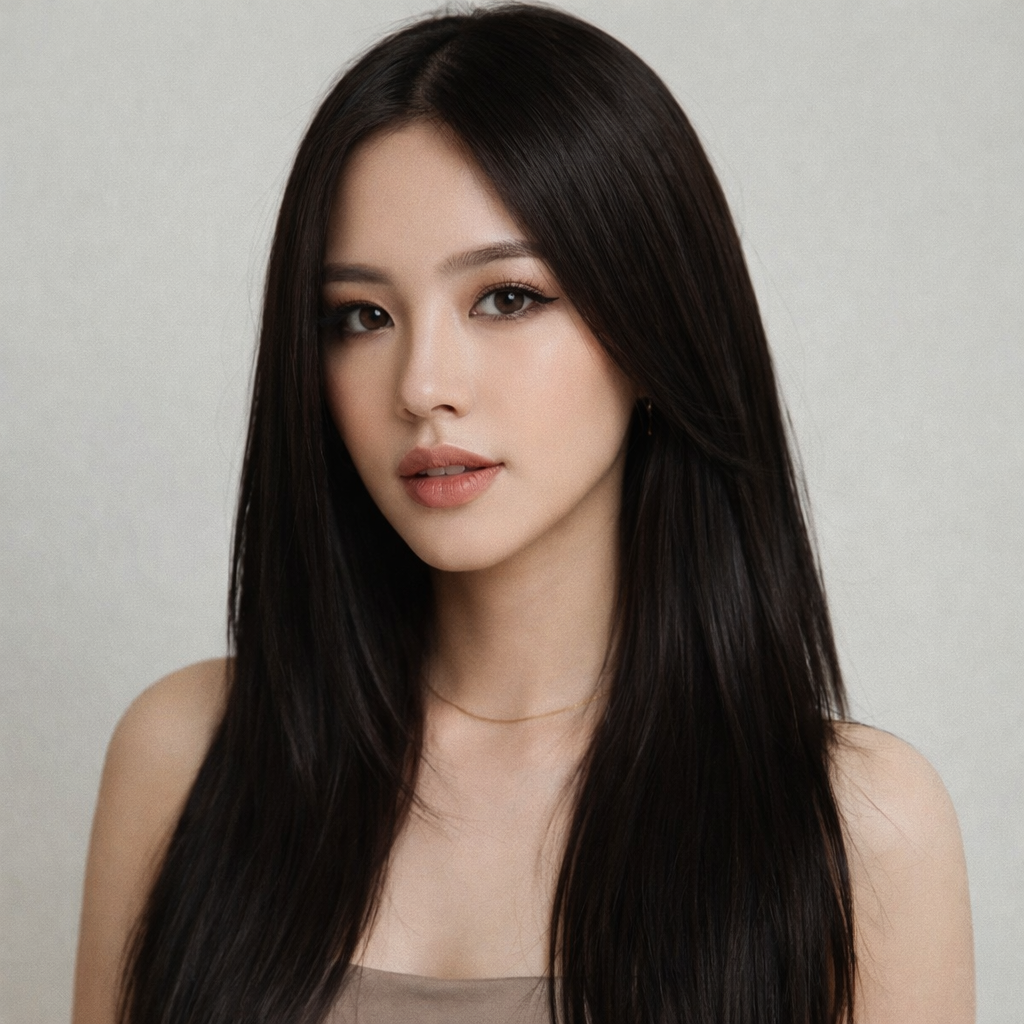 CLIP IN HAIR EXTENSIONS Brown Black, Straight, Natural Look, 100% Human Hair, Easy Clip In, Comfortable Fit, Versatile Styling, Long Lasting Quality. CLIHAIR13