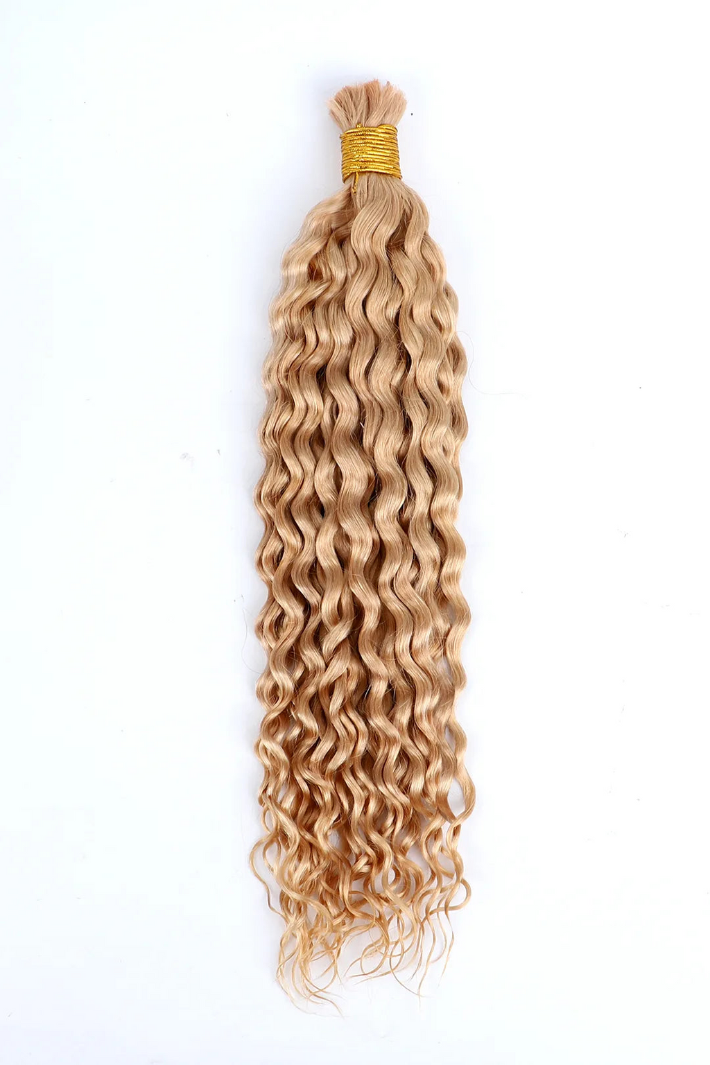 Deep Wave Salt and Pepper Bulk Hair Strawberry Blonde, BULK HAIR EXTENSIONS, REAL HUMAN HAIR