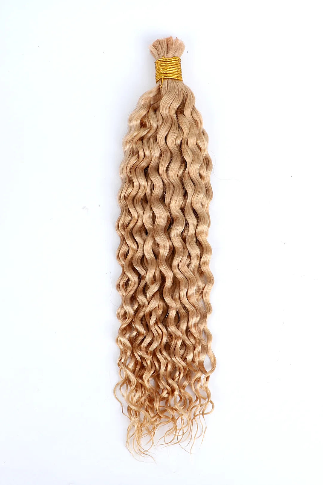 Deep Wave Salt and Pepper Bulk Hair Strawberry Blonde, BULK HAIR EXTENSIONS, REAL HUMAN HAIR