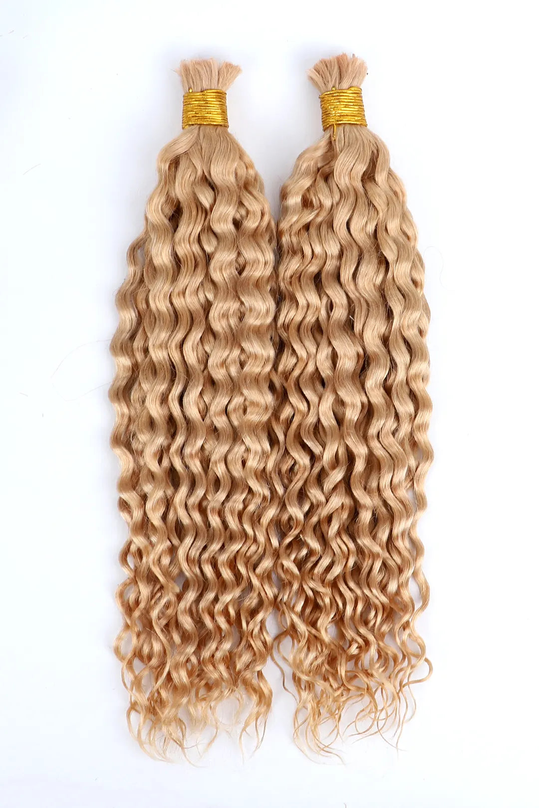 Deep Wave Salt and Pepper Bulk Hair Strawberry Blonde, BULK HAIR EXTENSIONS, REAL HUMAN HAIR