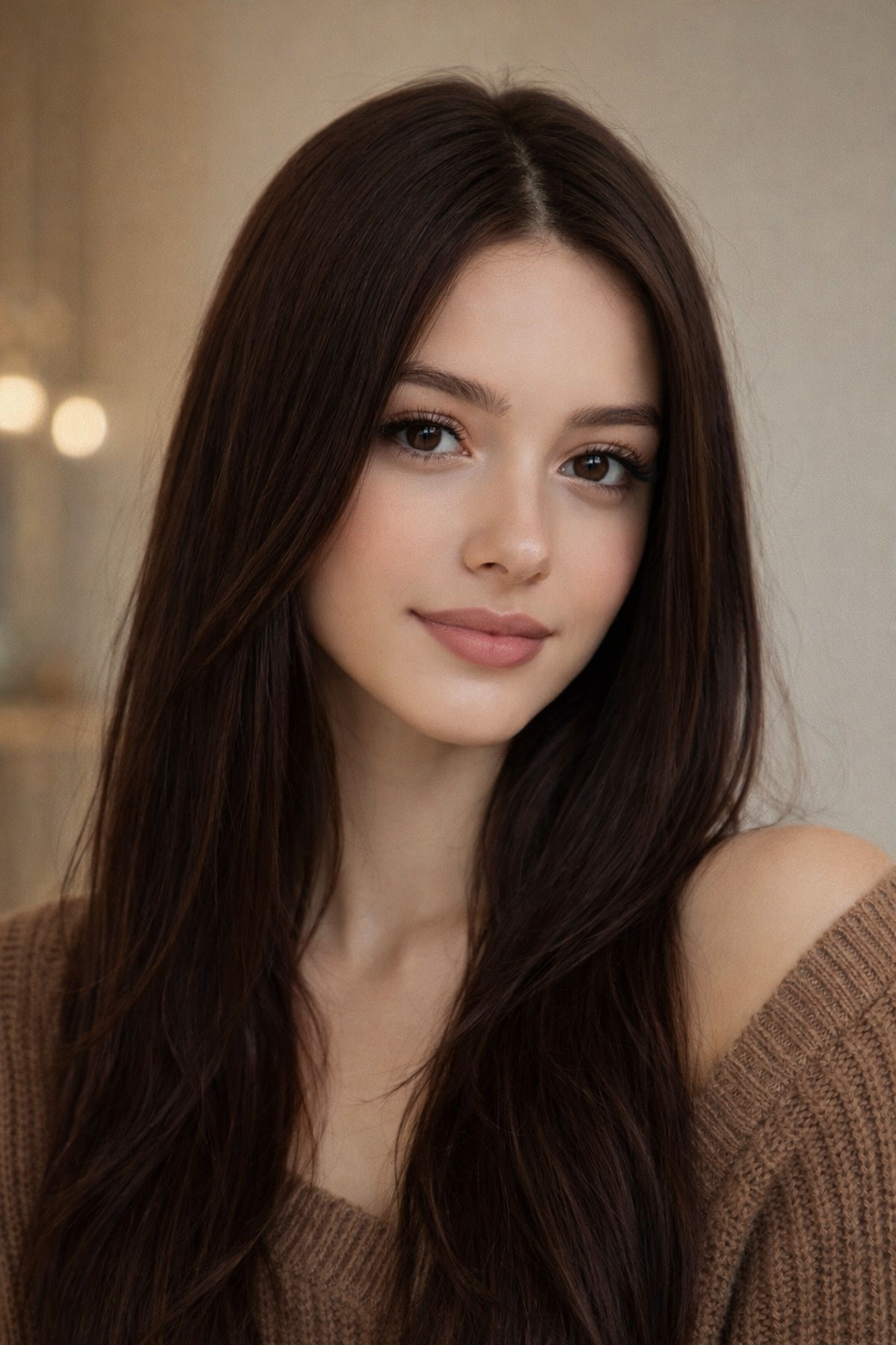 CLIP IN HAIR EXTENSIONS Dark Coffee Brown, Straight, Natural Look, 100% Human Hair, Easy Clip In, Comfortable Fit, Versatile Styling, Long Lasting Quality. CLIHAIR18