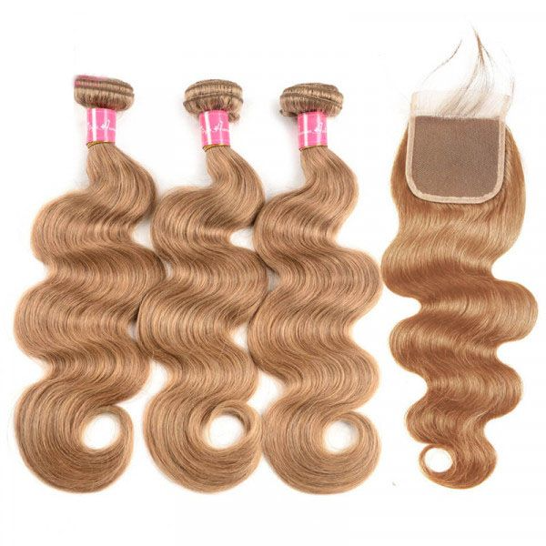 Deep Wave Salt and Pepper Bulk Hair #27 Honey Blonde, BULK HAIR EXTENSIONS, REAL HUMAN HAIR