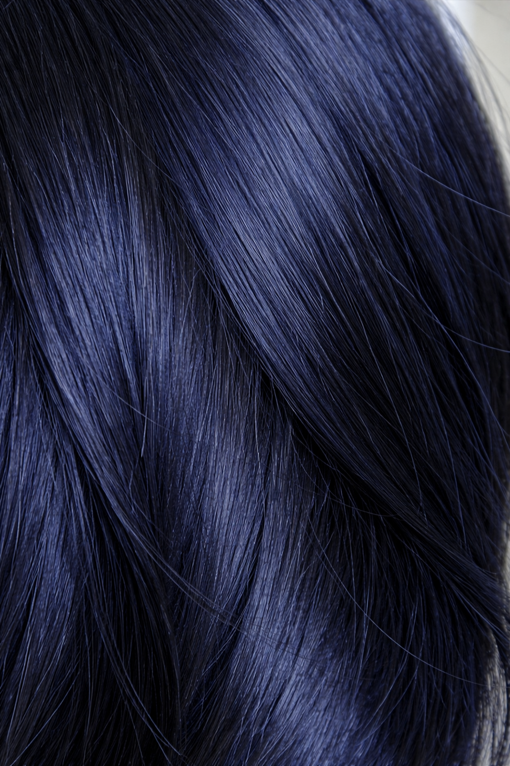 CLIP IN HAIR EXTENSIONS Blue Black, Straight, Natural Look, 100% Human Hair, Easy Clip In, Comfortable Fit, Versatile Styling, Long Lasting Quality. CLIHAIR14