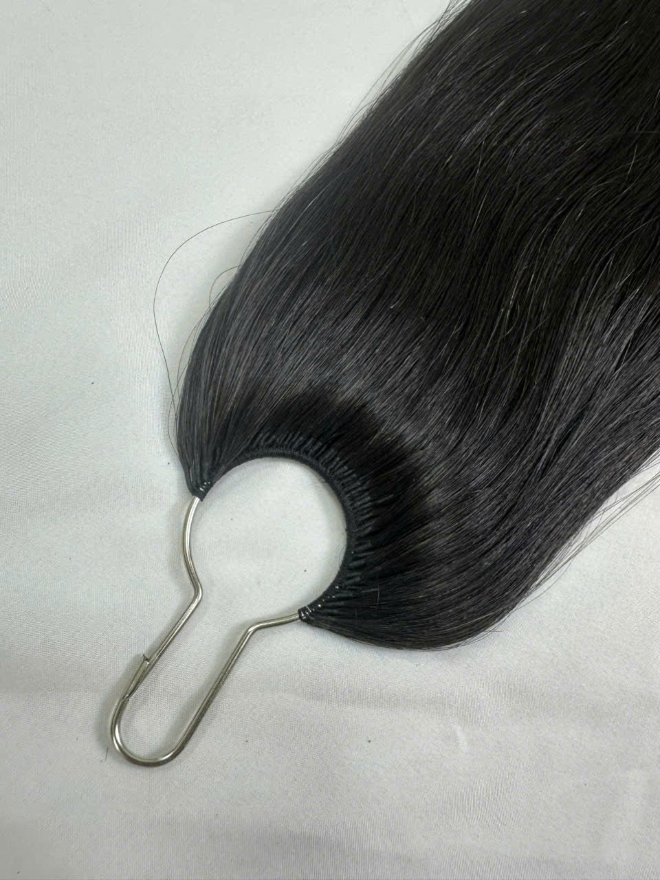 FEATHER CROCHET HAIR NATURAL BLACK #1B, HAIR EXTENSIONS, FEATHER CROCHET, REAL HUMAN HAIR